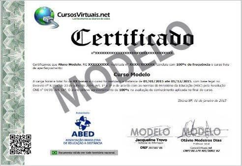 Certificado Modelo
